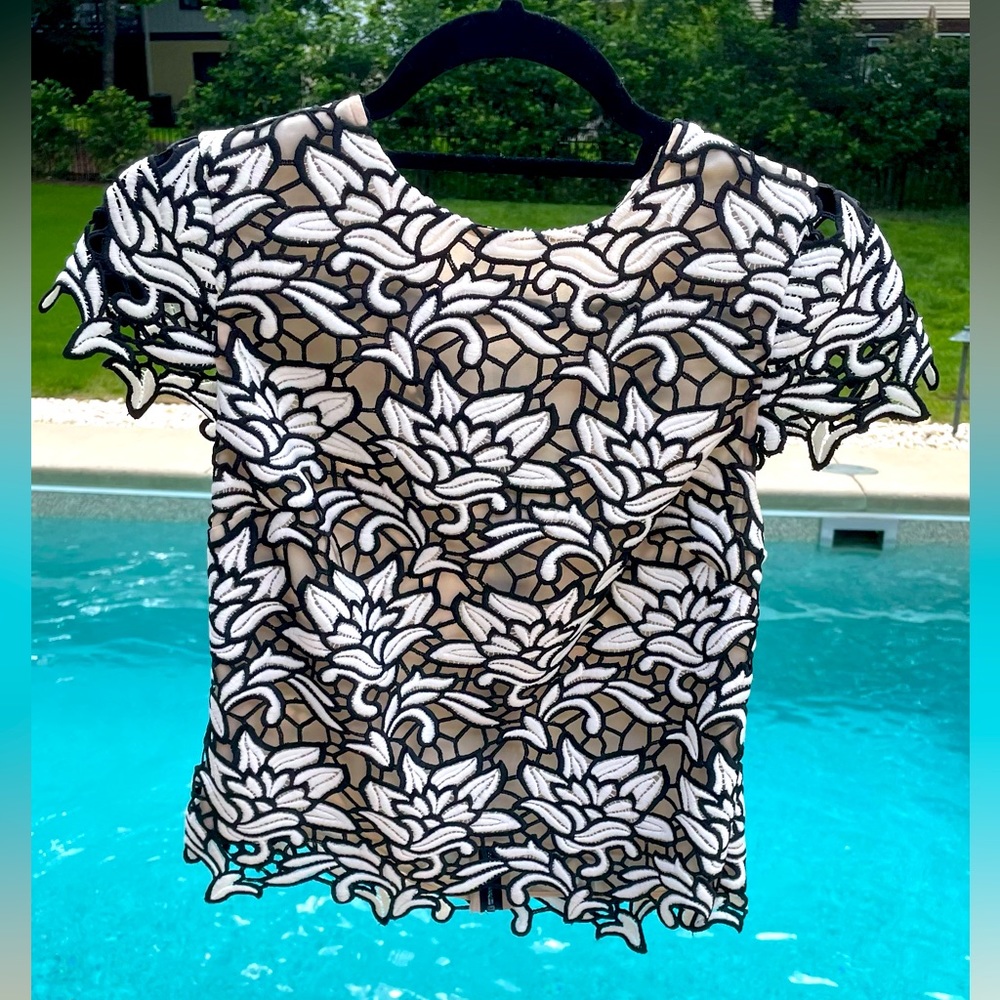 Black and White Womens Blouse